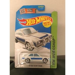 Collectable Model Toy Car Hot Wheels '70 Ford Escort RS1600 White HW Workshop